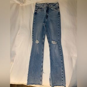 Zara jeans flare bottoms size 4